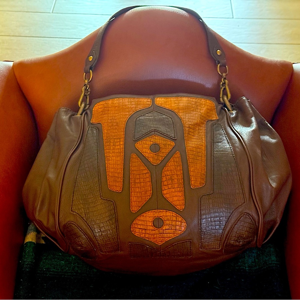 Vintage Leather BCBG Maxazria Satchel